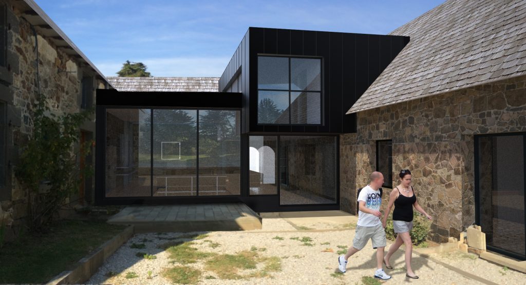 Extension au cœur de la ferme 1 architecte aurore delavergne réalisation 25