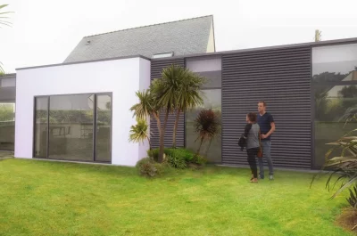 Extension sur maison traditionnelle, Architecte Aurore Delavergne